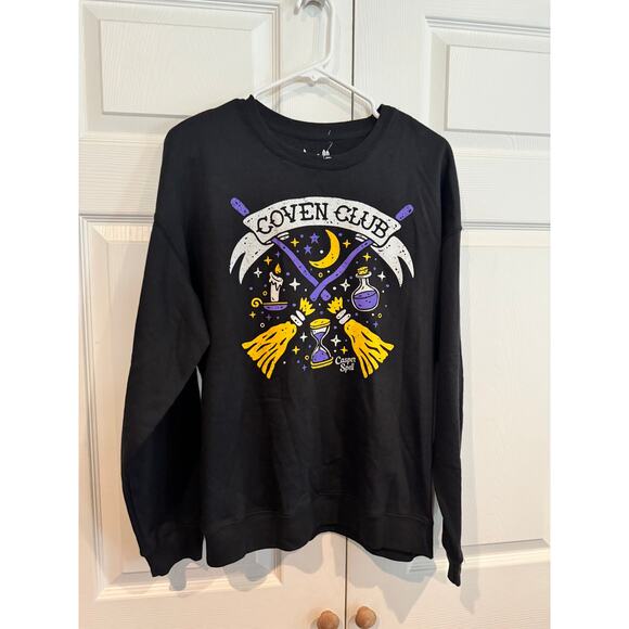 NEW Threadless Coven Club Halloween Witchy October Sweatshirt Sm - Picture 3 of 6